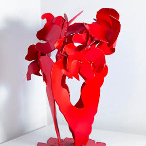 Maquette of Red Lilly Tree Of Liberty by Ruth Aizuss Migdal, Image 1.