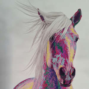 INK HORSE - Limited Edition Print - FRAME OPTIONAL by Hayley Kathleen Burton, Image 1.