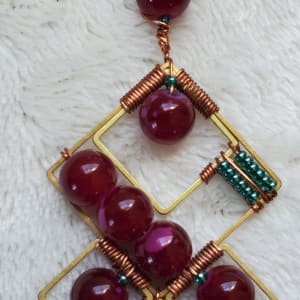 Geometric Cherries Jubilee by Hayley Kathleen Burton 
