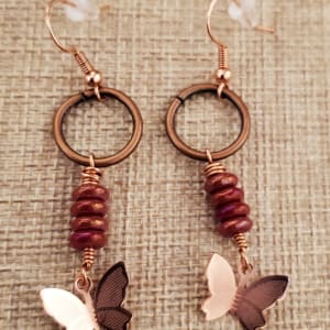 Raspberry Copper Butterfly by Hayley Kathleen Burton 