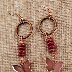 Raspberry Copper Butterfly by Hayley Kathleen Burton 