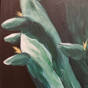 Santa Fe Cactus Flower by Hayley Kathleen Burton 