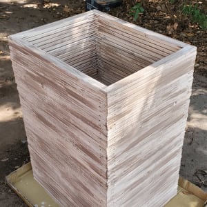Decorative Planters Set - Taupe by Hayley Kathleen Burton 