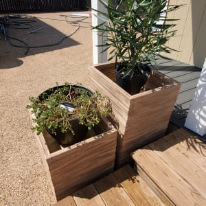 Decorative Planters Set - Taupe by Hayley Kathleen Burton 