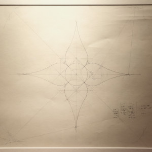 RoseWater Chandelier (Preliminary Drawing) by Corwin Bell