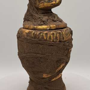 Egyptian God Anubis Canopic Vessel 300 BC 