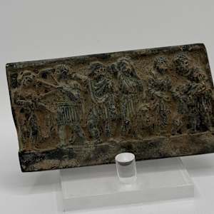 Roman Bronze Votive Offering Plaque 1st Century 