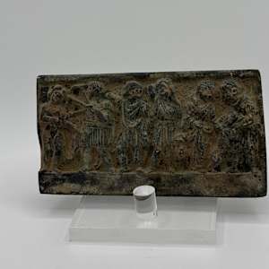 Roman Bronze Votive Offering Plaque 1st Century 