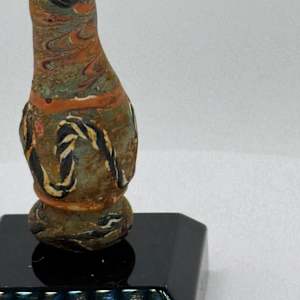 Detailed Phonenician Vase or Alabastron from colourful core-formed glass 300BC 