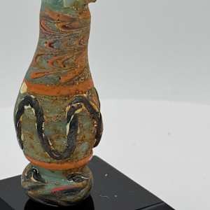 Detailed Phonenician Vase or Alabastron from colourful core-formed glass 300BC 