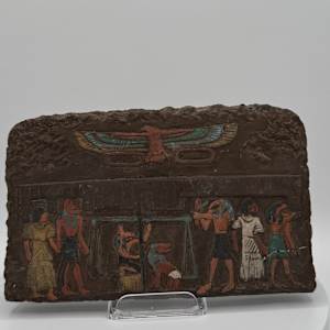 Egyptian Heavy Stone Hieroglyphic Plaque 664-332 BC 