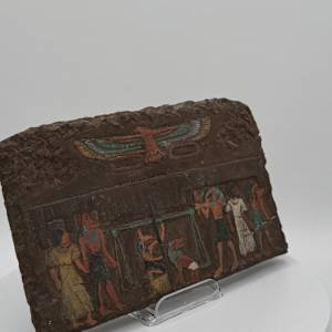 Egyptian Heavy Stone Hieroglyphic Plaque 664-332 BC 