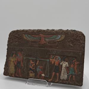 Egyptian Heavy Stone Hieroglyphic Plaque 664-332 BC 