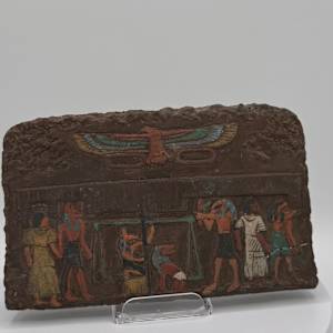 Egyptian Heavy Stone Hieroglyphic Plaque 664-332 BC 