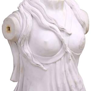 Carved Female draped statue, Image 4.