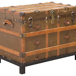 Large Steamer Trunk, Image 9.