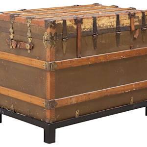 Large Steamer Trunk, Image 7.