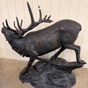BRONZE ELK STATUE, Image 3.