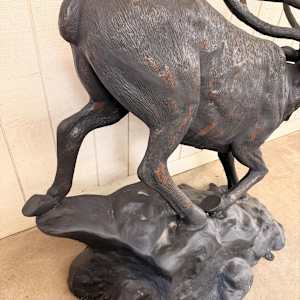 BRONZE ELK STATUE, Image 4.