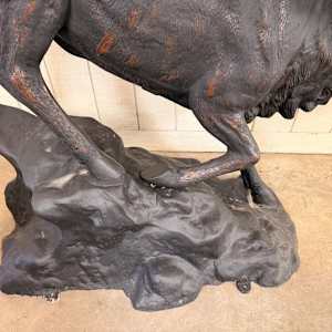 BRONZE ELK STATUE, Image 2.