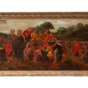 "The Miracle of the Loaves and Fishes", by Continental School 