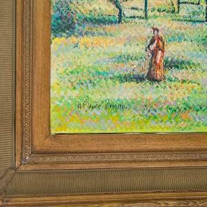 Madame Guillmette Au Jardin De Marras by Hugues Claude Pissarro 