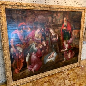 "The Adoration of the Shepherds" by Adam van Noort 