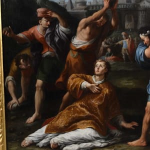 “The Martyrdom of St. Stephen” by Follower of Ludovico Cardi 