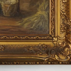 “Mother and Child Feeding Chickens” by Bernard Johan De Hoog 
