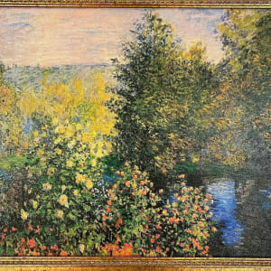 “A Corner in the Garden at Montgeron Homage” by Reproduction Claude Monet 