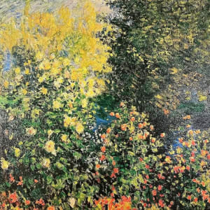 “A Corner in the Garden at Montgeron Homage” by Reproduction Claude Monet 