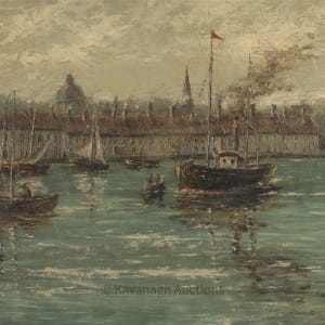 “Impression of the Harbor” by Henri Prost 