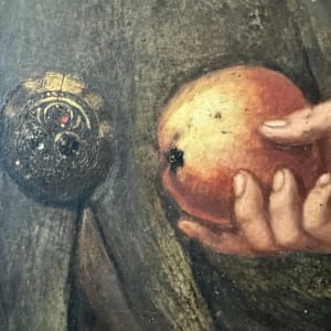 “ Holy Family Virgin Mary Christ Child  “ Old Master Simon de Chalons Circle Oil on Panel by Simon de Chalons 