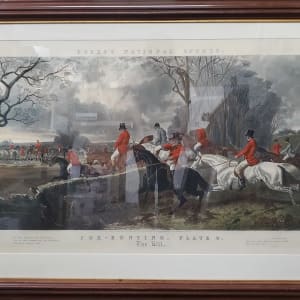"Equestrian Fox Hunt The Kill"  Plate 4 Fores National Sports After J. F. Herring Color Lithograph by After J. F. Herring 
