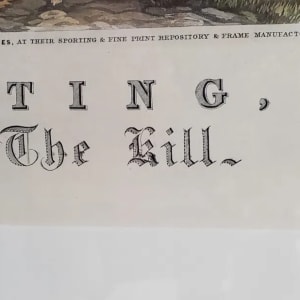 "Equestrian Fox Hunt The Kill"  Plate 4 Fores National Sports After J. F. Herring Color Lithograph by After J. F. Herring 