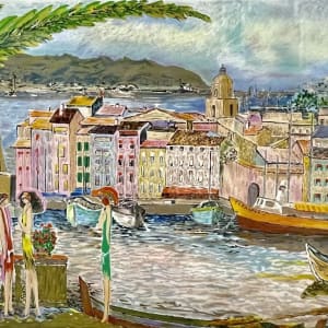 “The Harbour in St. Tropez“ by Ramon Dilley
