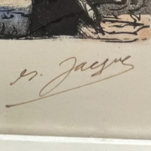 "La Place du Tertre"  Montmartre Paris and the Sacred-Coeur Basilica by Maurice Jacque 