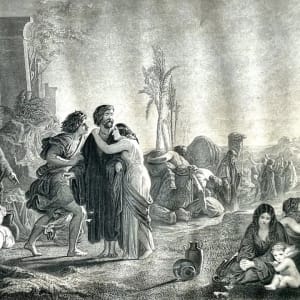 “The Liberation of the Bondservants” by B LeJune, Charles Henry Jeens (Engraver-1827–1879 English)