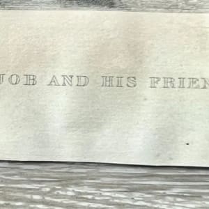 Job and his Friends" by Herbert K. Bourne (1825-1907 English) 