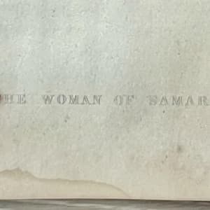 “ The Woman of Samaria” by Giovanni Francesco Barbieri)(1591-1666 Italian), B. Meunier (Etching carver) 