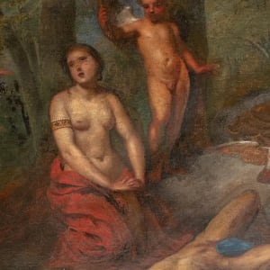 "Venus, Adonis and Cherub" by Gerard De Lairesse (Belgian, 1641-1711) 