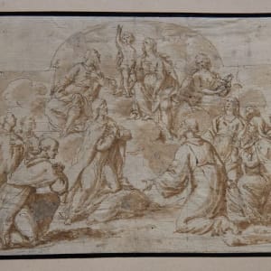 "The Madonna in Glory with Saints" by Francesco Chiozzi (Casalmaggiore 1725-ca. 1785)