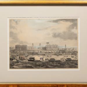 "Funeral Procession of Admiral Lord Nelson from the Admiralty to St Paul's Cathedral" by River by M Mergot, C.A. Pugin, I Hill (Engraver)