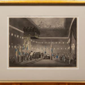 "Exhibition of Admiral Lord Nelson St Paul's Cathedral" by C.A. Pugin, M Merigot (Engraver)