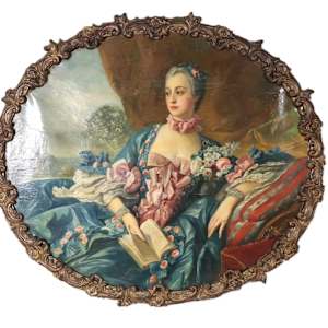 "PORTRAIT OF MADAME DE PAMPADOUR" by FRANCOIS BOUCHER after