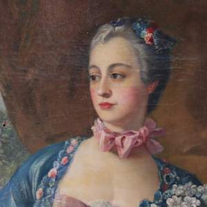 "PORTRAIT OF MADAME DE PAMPADOUR" by FRANCOIS BOUCHER after 