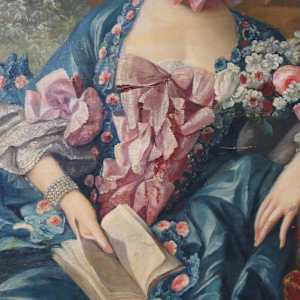 "PORTRAIT OF MADAME DE PAMPADOUR" by FRANCOIS BOUCHER after 