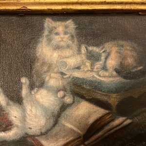 “Cats at Play” by Unknown 