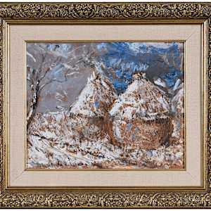 Les Melules en Hiver by Paul-Emile Pissarro 
