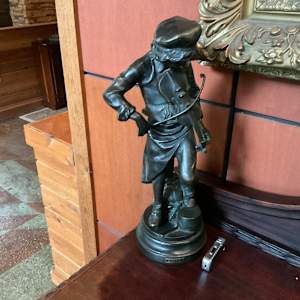 "Bronze Fiddler" by Unknown, French School